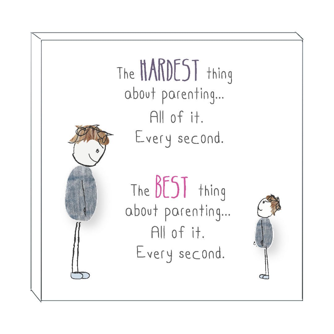 Art Block - Parenting: NZ Made Greeting Card, , , by Icandy Design Ltd