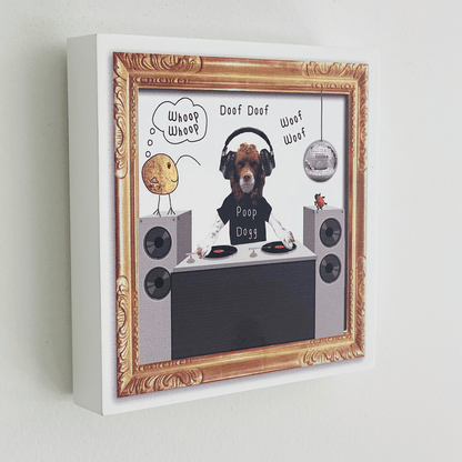 Art block - Poop Dog: NZ Made Greeting Card, , , by Icandy Design Ltd