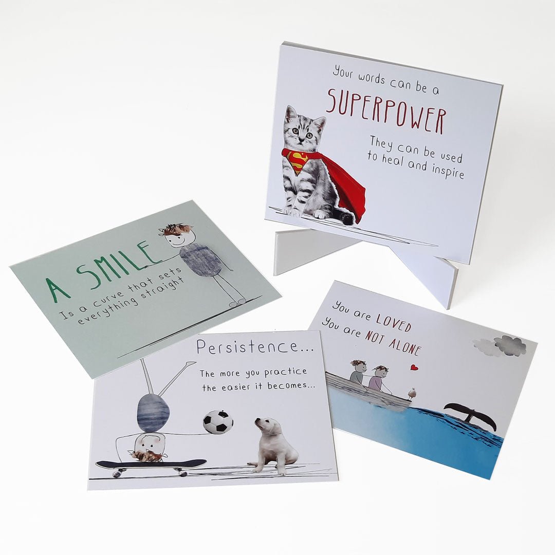 Positivity Pack - Wise Words For Young Minds: NZ Made Greeting Card, , , by Icandy Design Ltd